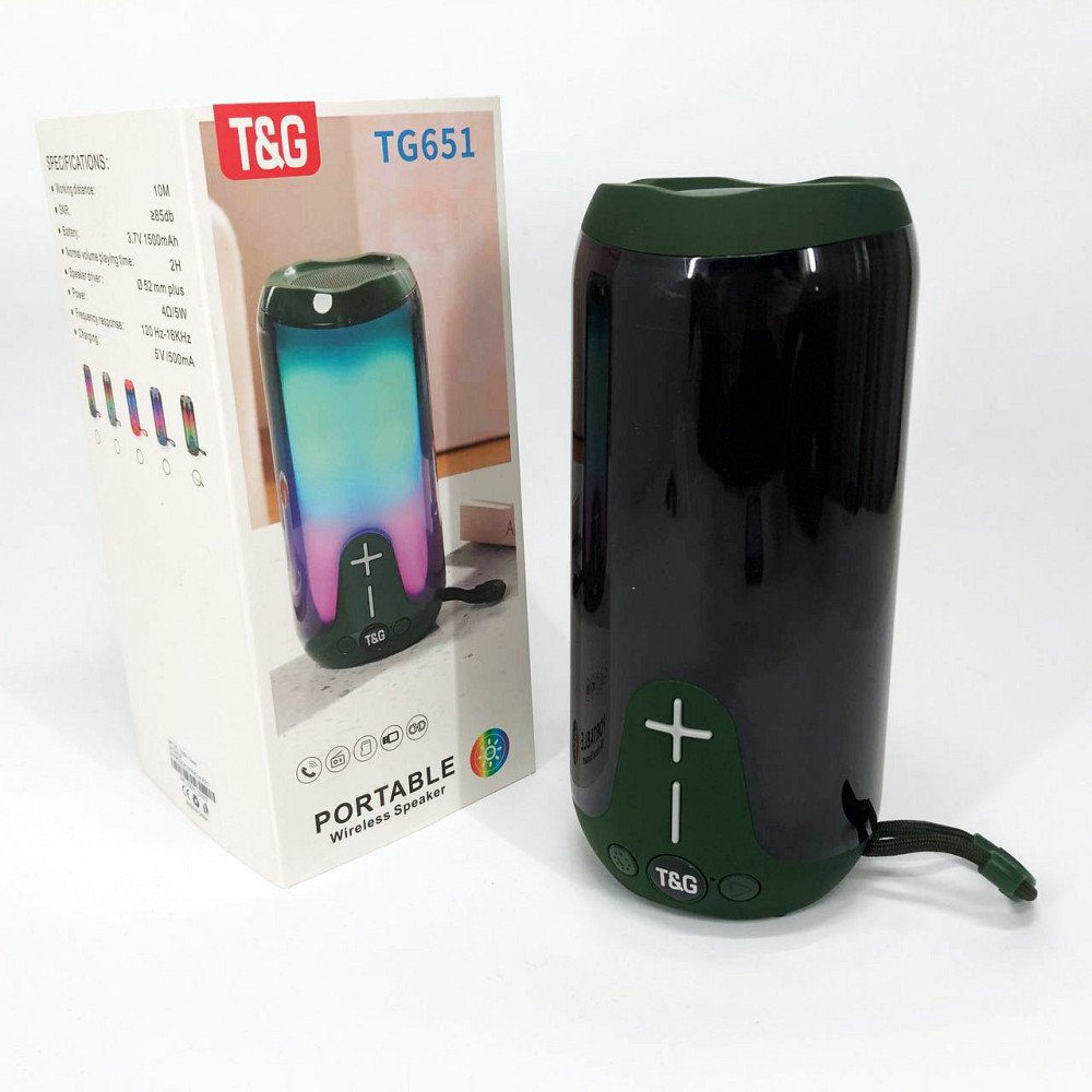 Колонка блютуз оригинал TG651, Громкая качественная блютуз колонка, Музыкальные колонки WD-960 для улицы Киев - изображение 3