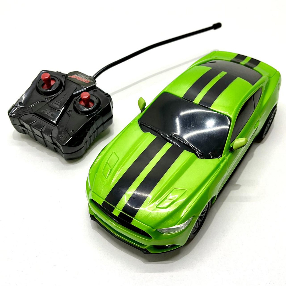 Машина Ford Mustang з гумовими колесами на радіокеруванні 1:20 Зелена (10487) Чернигов - изображение 7