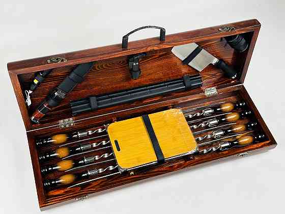 Подарунковий набір шампурів у дерев'яному кейсі ФОРЕСТ HAPPY DAYS Тернопіль