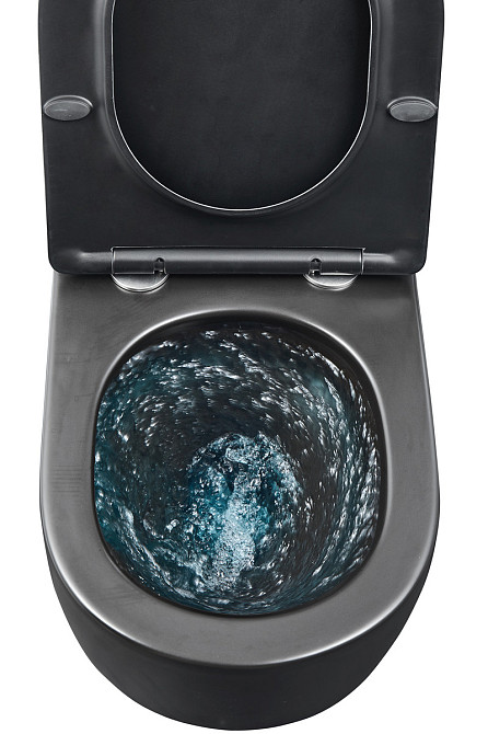 Унитаз подвесной Mixxus Premium ELLIPSE-0303-T3 BLACK 520х365х360mm, система смыва TORNADO 3.0 (MP6591) Киев - изображение 3