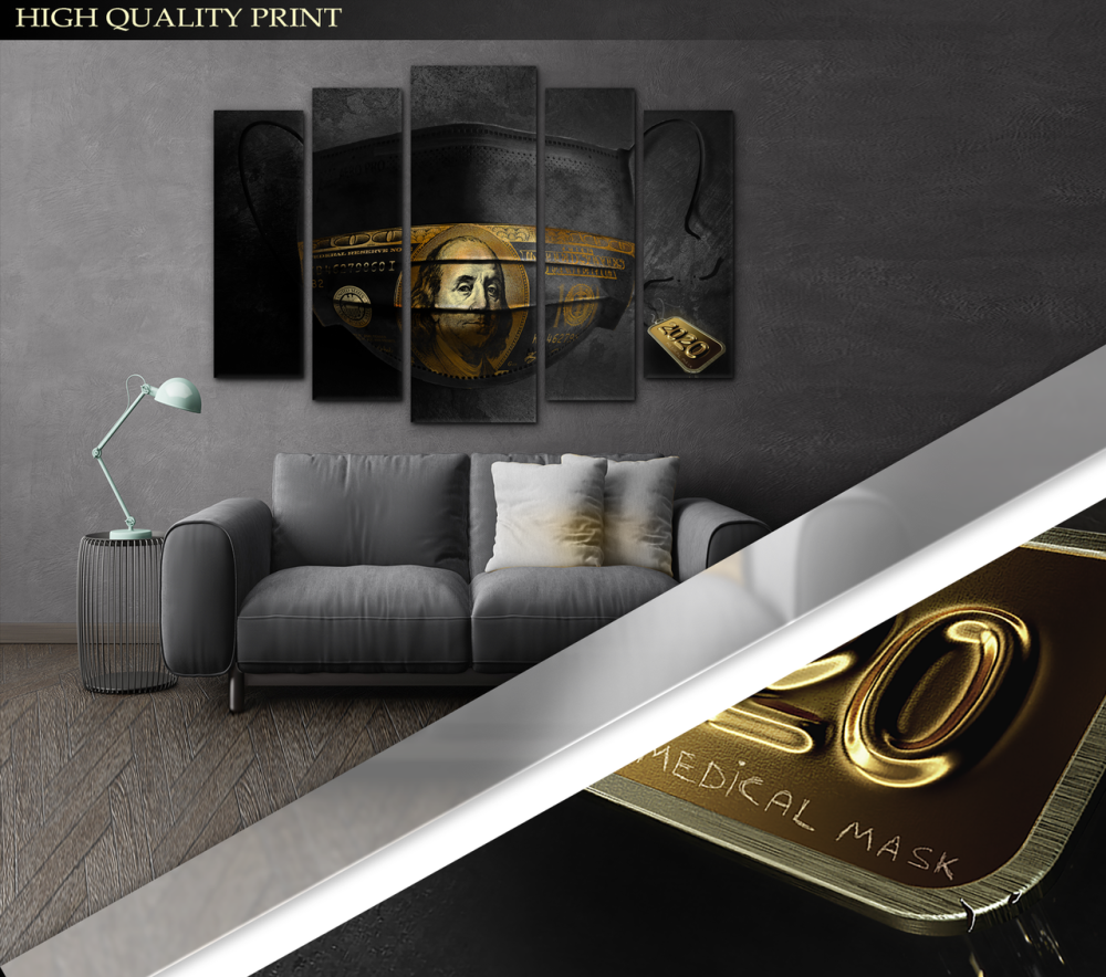 Модульная картина Маска Абстракция Art-277_5 ( 80х118см ) Киев - изображение 3