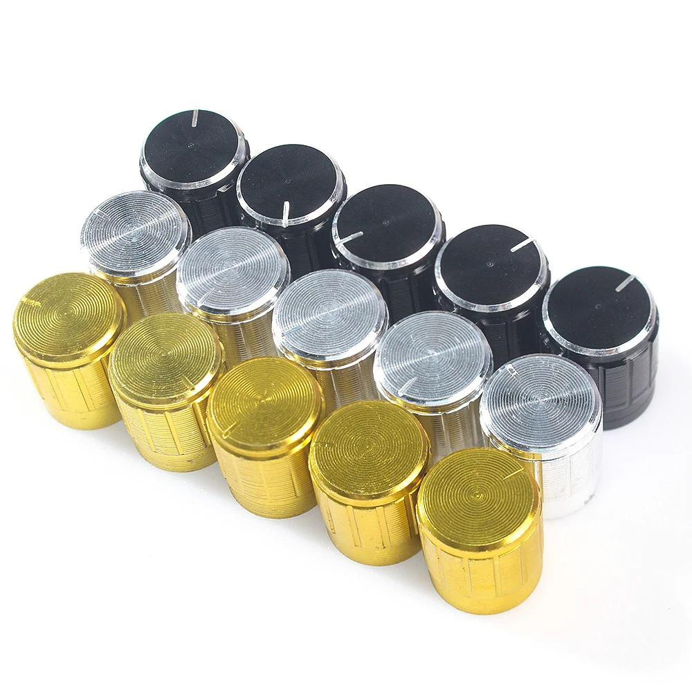 Набір з 10 алюмінієвих колпачків для ручок енкодера 14мм Київ - фото 4