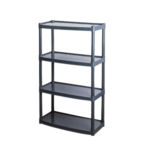 Стелаж універсальний на 4 секції 82*37*136см пластик граніт Алеана Житомир
