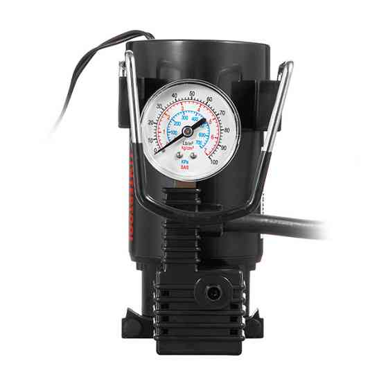 Компресор автомобільний INTERTOOL AC-0004, 12 В, 14 А, циліндр 30 мм, макс. 7 бар, шланг 1 м легкий і функціональний Львів