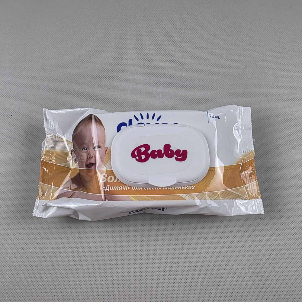 Волога серветка 72 шт з клапаном BABY (1 пачка) Харків - фото 1