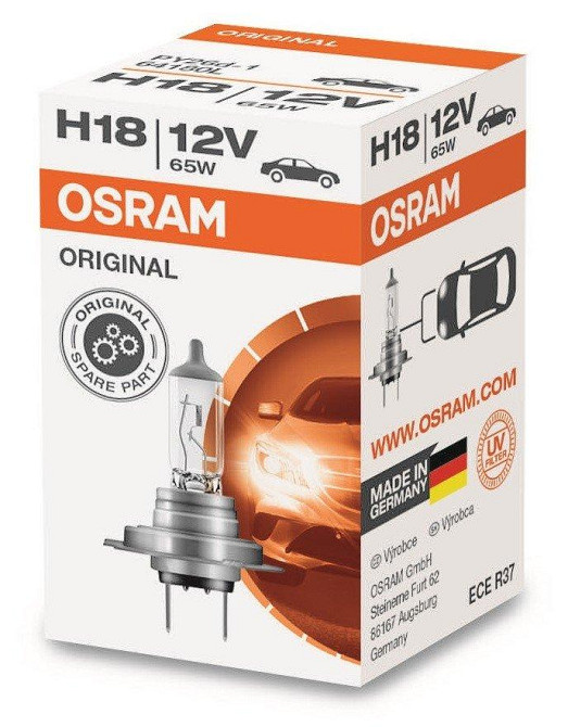 Галогенова лампа OSRAM H18 64180L 65 W 12 V PY26D-1 10X1 Харків - фото 1