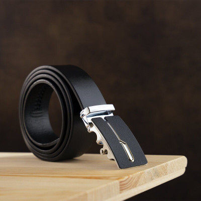 Ремень Vintage Мужской с матовой пряжкой Черный (20335) Винница - изображение 7