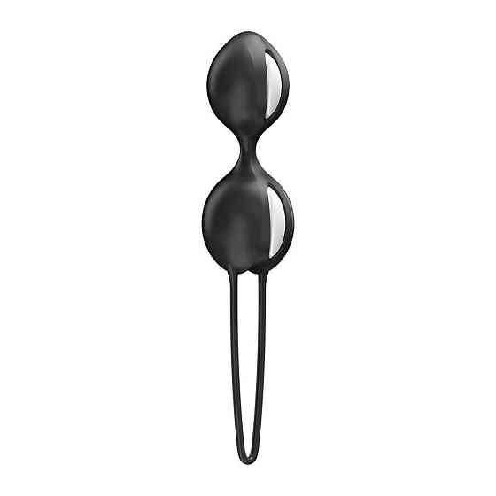 Вагінальні кульки Fun Factory SMARTBALLS DUO Black, 2 шт, діаметр 3,2 та 3,6 см Sex Aura Київ