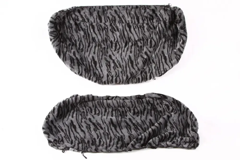 Чехли на сидіння хутряний чорний/графітний Вінниця - фото 3