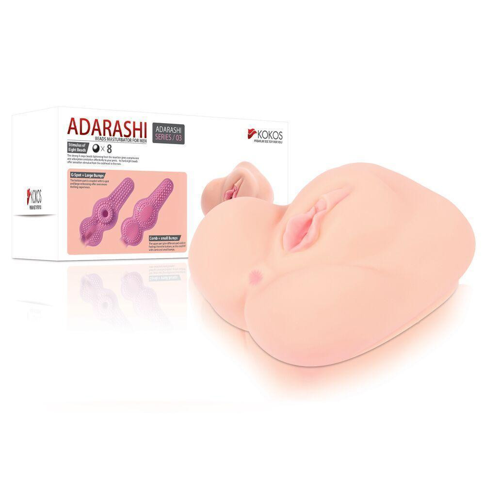 Мастурбатор-вагіна двошаровий Kokos Adarashi -3 Double Layer Sex Aura Київ - фото 6