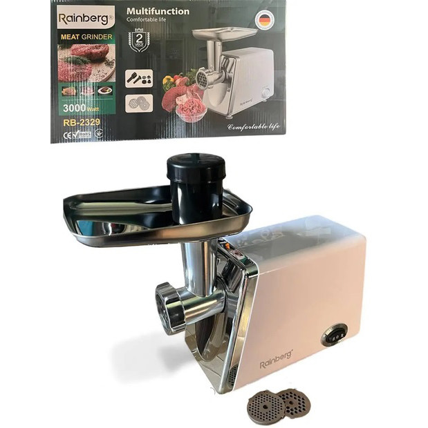 Мясорубки шнековые, Электромясорубка с насадками для сока и колбас, Мясорубка электрическая для мяса US-43 Ивано-Франковск - изображение 1