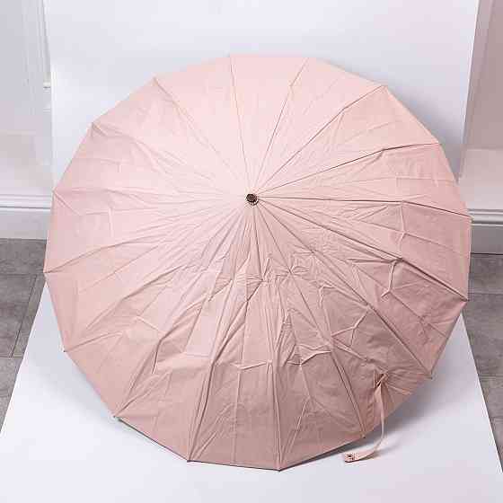 Зонт механический с принтом надежный из полиэстера диаметр 99 см Розовый HP-23-3M Киев