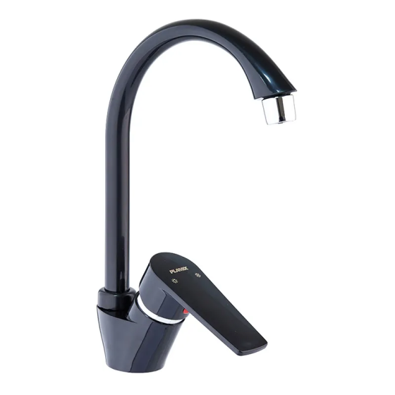 Кухонный смеситель Plamix Oscar-011 Black (PM0616) стильный и надежный Харьков