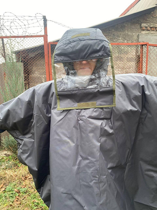 Антитепловізор, плащ від тепловізора, захист від тепловізора, анти-тепловізор темно-сірий Днепр - изображение 8