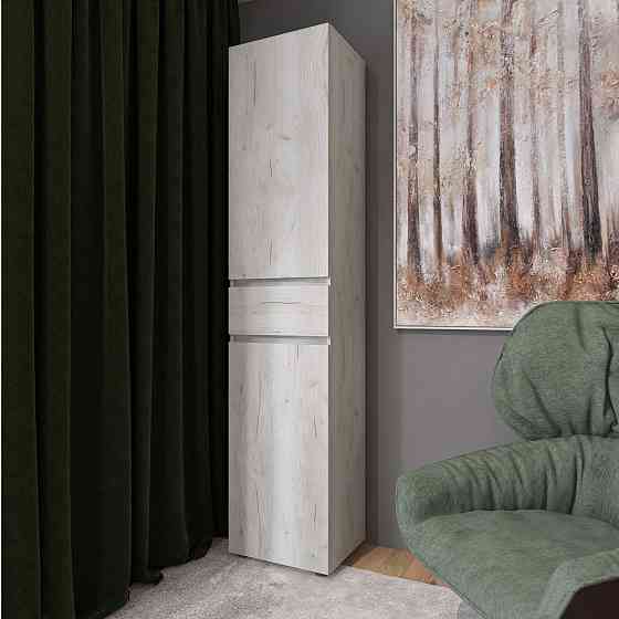 Пенал с выдвижным ящиком Эверест Лайт ПЛ-1 Дуб Крафт белый (DTM-071078) Львов