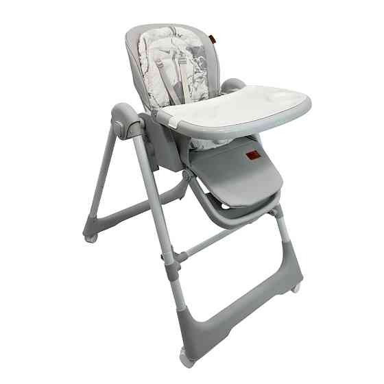 Стілець-гойдалка для годування дитини 2 в 1 VELANO Nomi, light grey Київ