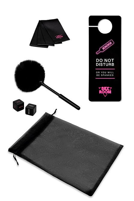 Набір девайсів для ігор Dream Toys Sex Room Vibe Kit, 6 предметів, чорний/рожевий Sex Aura Київ - фото 3
