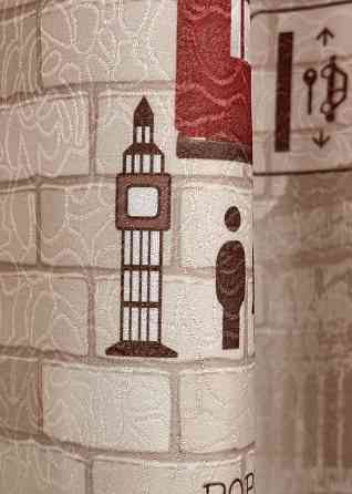 Шторна тканина, фотоштори з різнокольоровим принтом, колекція "Лондон" колір різнокольоровий 914ш Київ