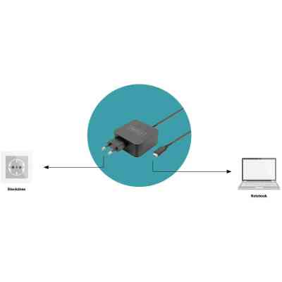 Блок питания к ноутбуку Digitus 65W USB-C (DA-10071) Винница