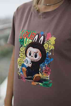 Базова жіноча футболка з малюнком "Labubu" | Норма і батал Київ