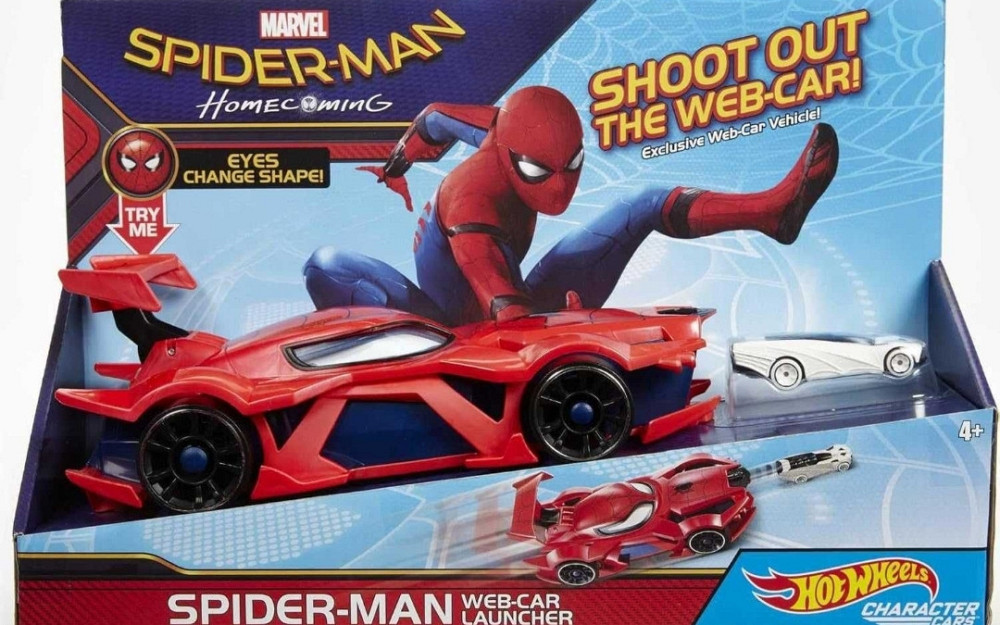 Машинка Хот Вилс Человек Паук пускатель Hot Wheels Marvel Spider-Man. Харьков - изображение 6