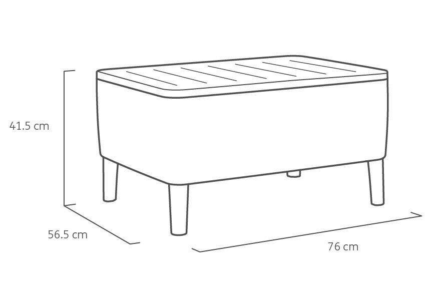 Комплект садових меблів Keter Salemo 3 seater set, коричневий Київ - фото 10