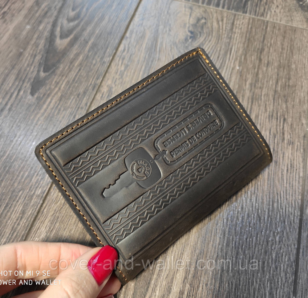 Обкладинка з натуральної шкіри на авто документи та техпасорт ручної роботи Київ - фото 7