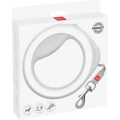 Поводок для собак WAUDOG R-leash светоотражающая лента XS-M до 40 кг 2.9 м белый (812715) Винница