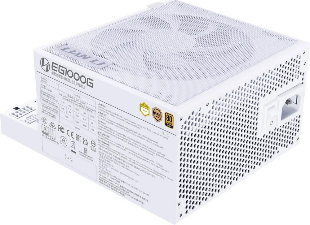 Блок питания Lian Li Edge Gold 1000W White with Hub, EU Cord (G9P.EG1000G.WH00.EU) ( 10121 ) Харьков - изображение 3