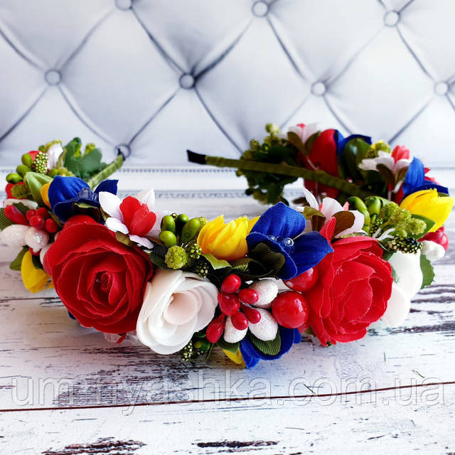 Обідок обруч з трояндочками "Український Пишний" Кривий Ріг - фото 1