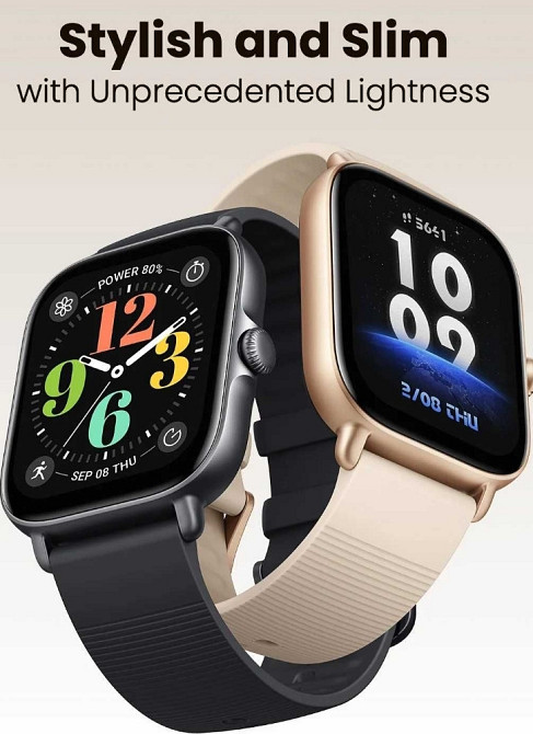 Смарт-часы Amazfit GTS 4 mini new Ivory White, Graphite Black. Харьков - изображение 7