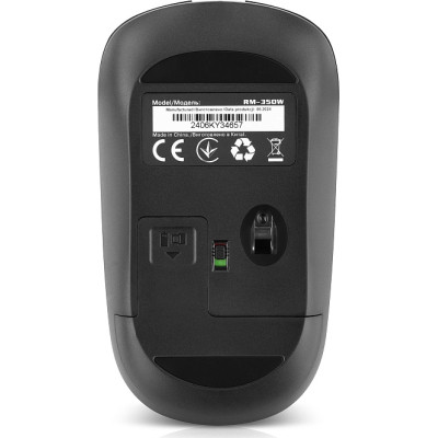 Мишка REAL-EL RM-350W Wireless Black/Gray (EL123200043) Вінниця - фото 7