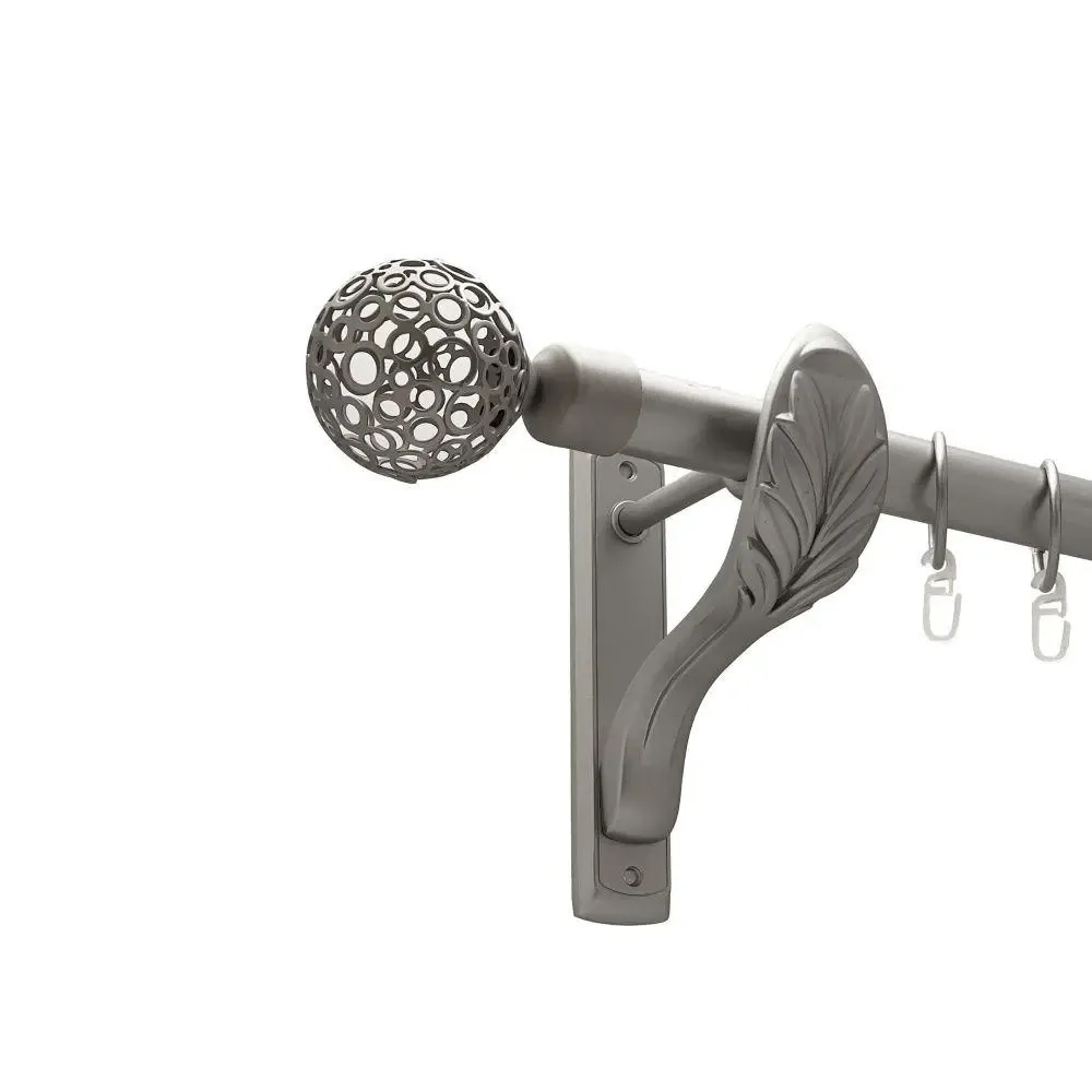 Карниз Orvit Савона металевий однорядний ретро Сатин 25 мм 300 см (00-00011234) Львов - изображение 1