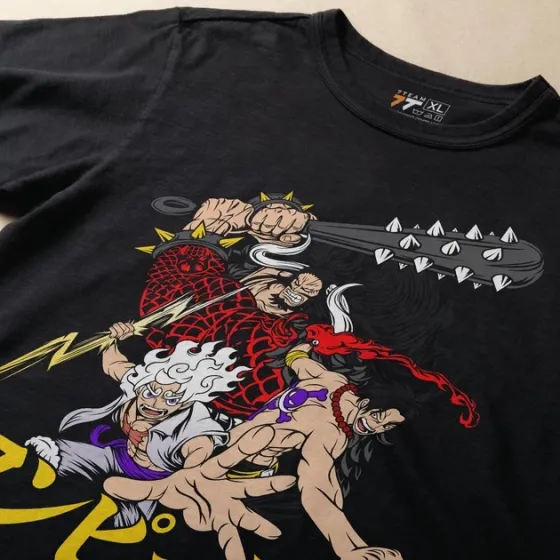 Футболка для підлітка хлопчика з принтом Ван Пис Луффі І Кайдо Розмір 160 Anime10135 Дніпро