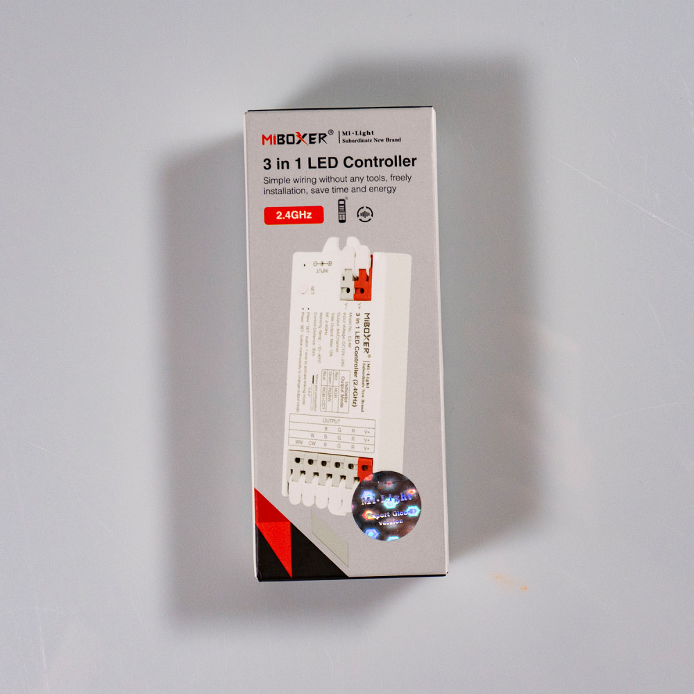 Miboxer Контролер RGB+W+CCT 3 в 1, DC12/24V, 12A, RF 2.4G Mi-light Київ - фото 9