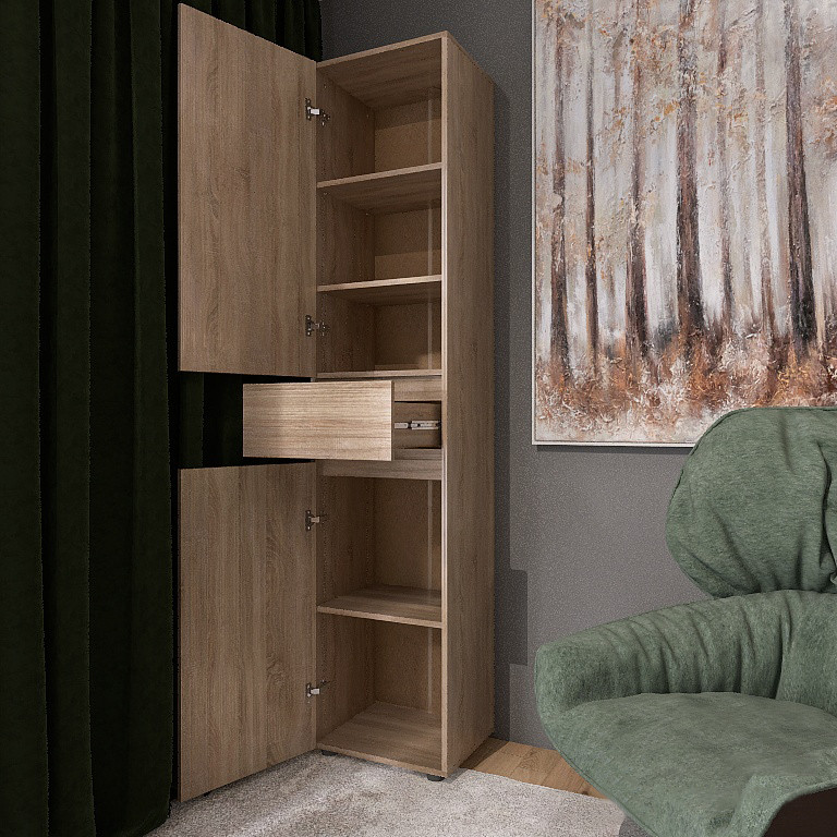 Пенал з висувним ящиком Еверест Лайт ПЛ-1 Дуб сонома (DTM-4663) Дніпро - фото 7