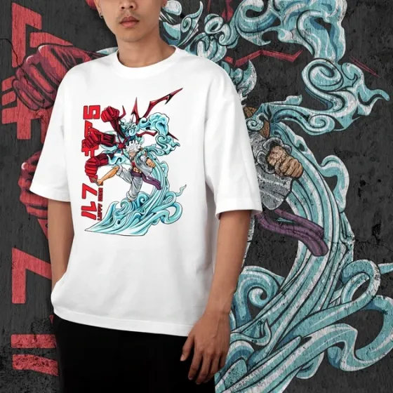 Футболка для підлітка хлопчика з принтом Ван Пис Гір 5 Розмір 160 Anime10181 Дніпро