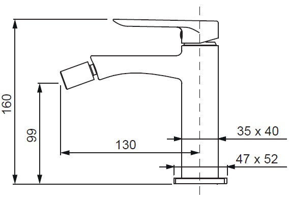 Змішувач для біде Koer KB-20028-01 латунь/хром (KR5301) Чернівці - фото 2