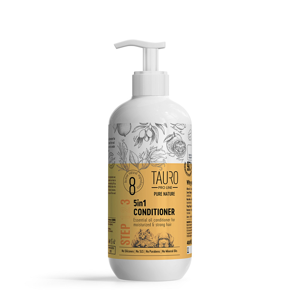 Tauro Pro Line Pure Nature 5in1 Conditioner Зволожувальний кондиціонер для собак та котів, 400 мл Киев - изображение 1