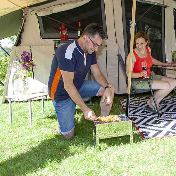 Гриль угольный Bo-Camp Compact Delux Silver (8108360) Вінниця