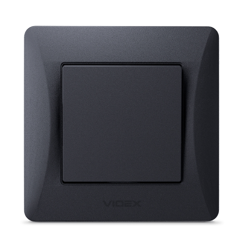 BINERA чорний графіт Вимикач внутрішній 1кл Videx Житомир - фото 7
