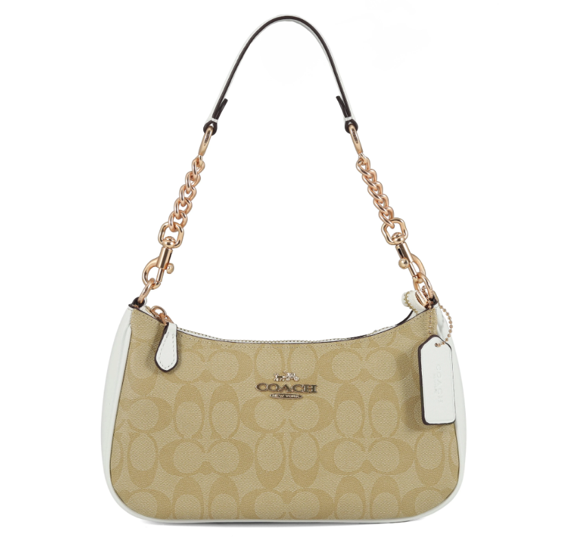 Сумка жіноча з двома ручками (Бежевий з білим) Вінниця - фото 1