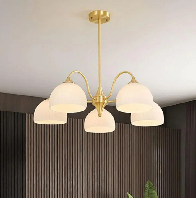 Светодиодная люстра Соната 5015 (Золотая) на 6 плафонов Винница - изображение 2