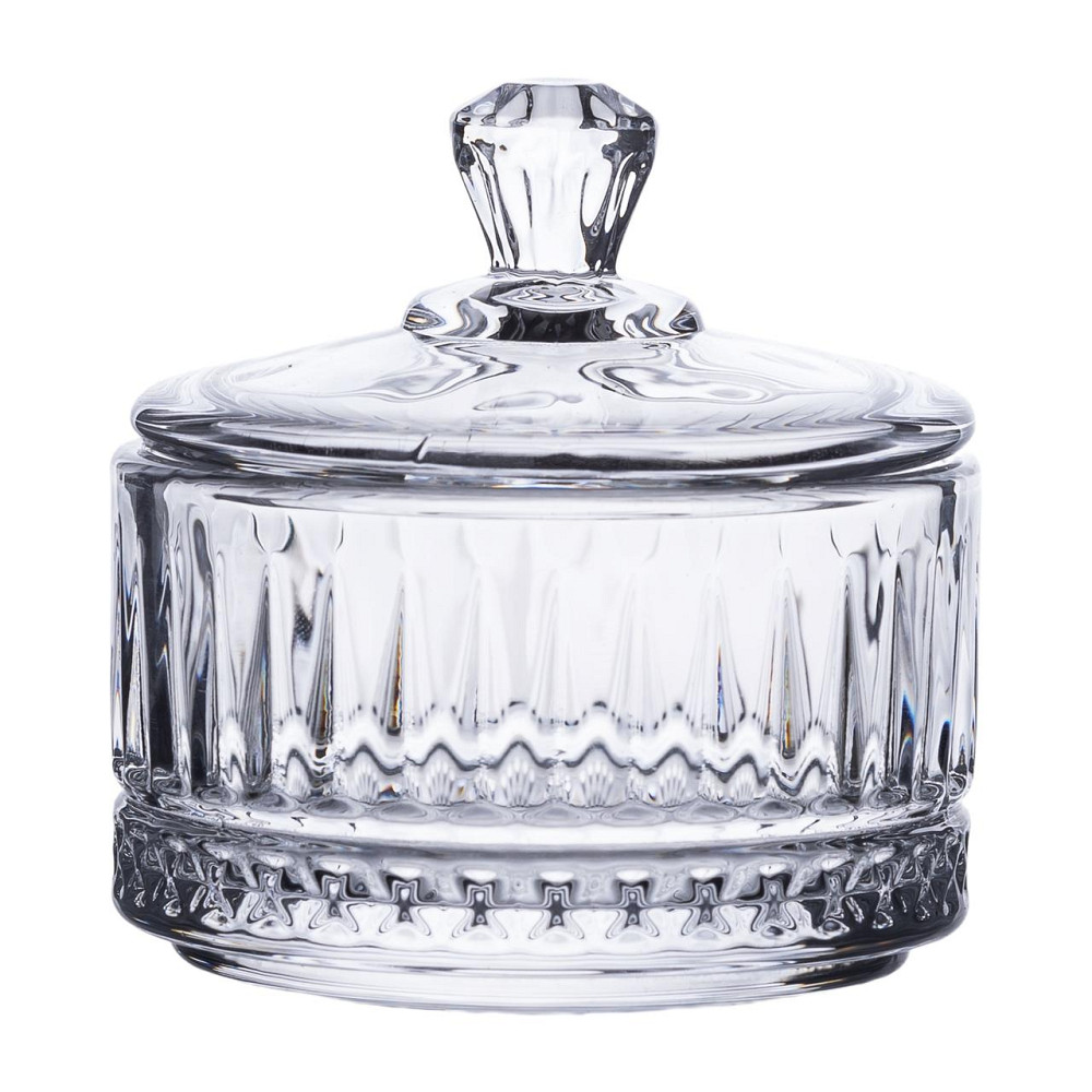 Yiwu Цукерниця з кришкою Ø 6.5 см скляна HP-YH-29 Коломия - фото 1