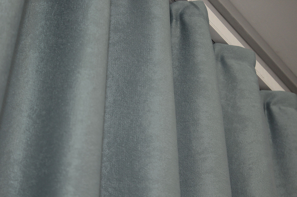 Комплект готових штор VR-Textil Льон Парма № 1340ш Сірий 150х270 см 2 шт (33-0184) Київ - фото 6