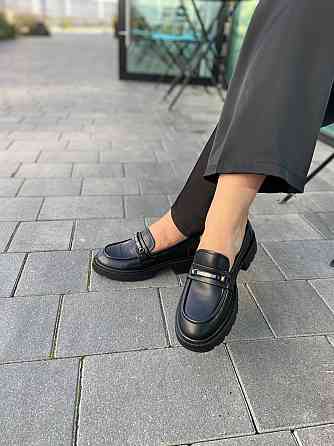 PLPS Лофери жіночі PLPS чорні натуральна шкіра 37-41р. (R033-1) Коломия