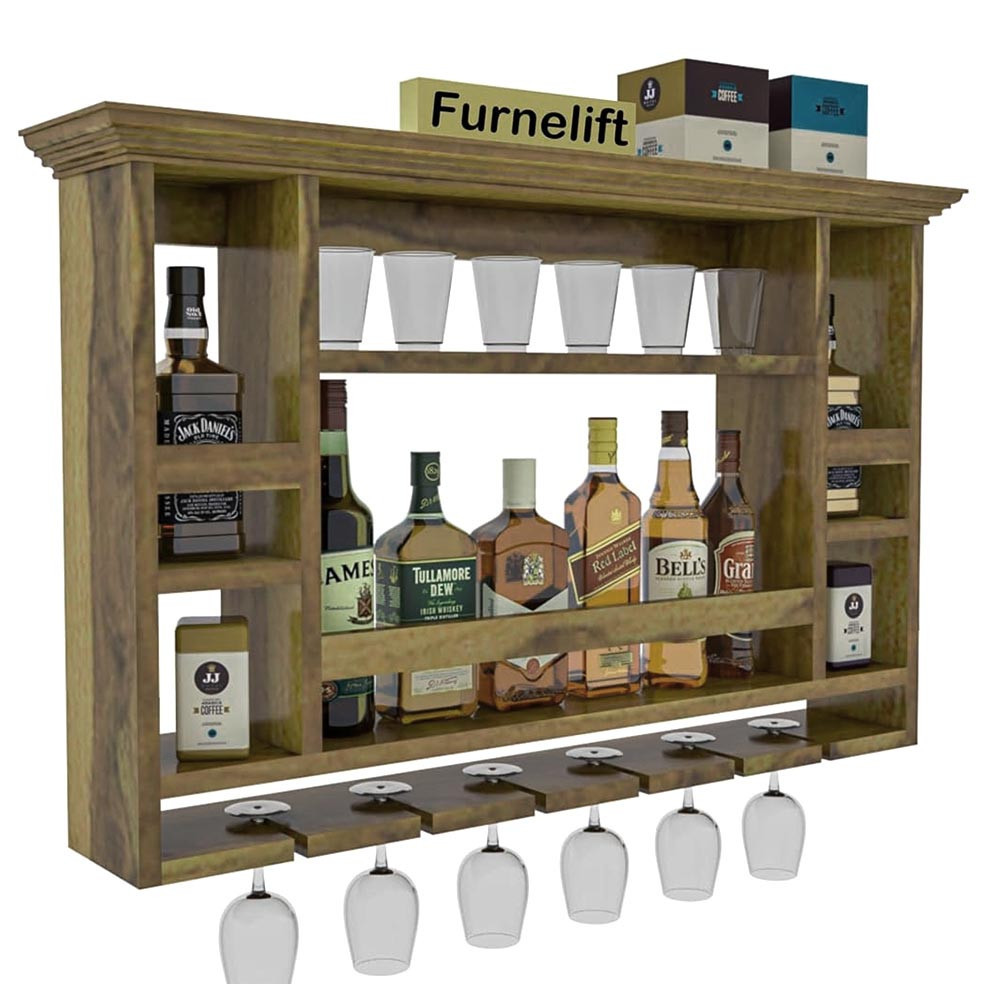 Настенная винная полка 