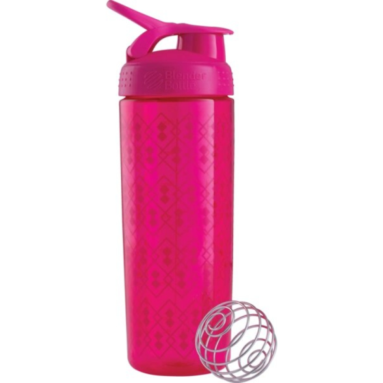 Шейкер BlenderBottle SportMixer Signature Sleek 28oz/820ml Pink Geo Lace Кам'янське