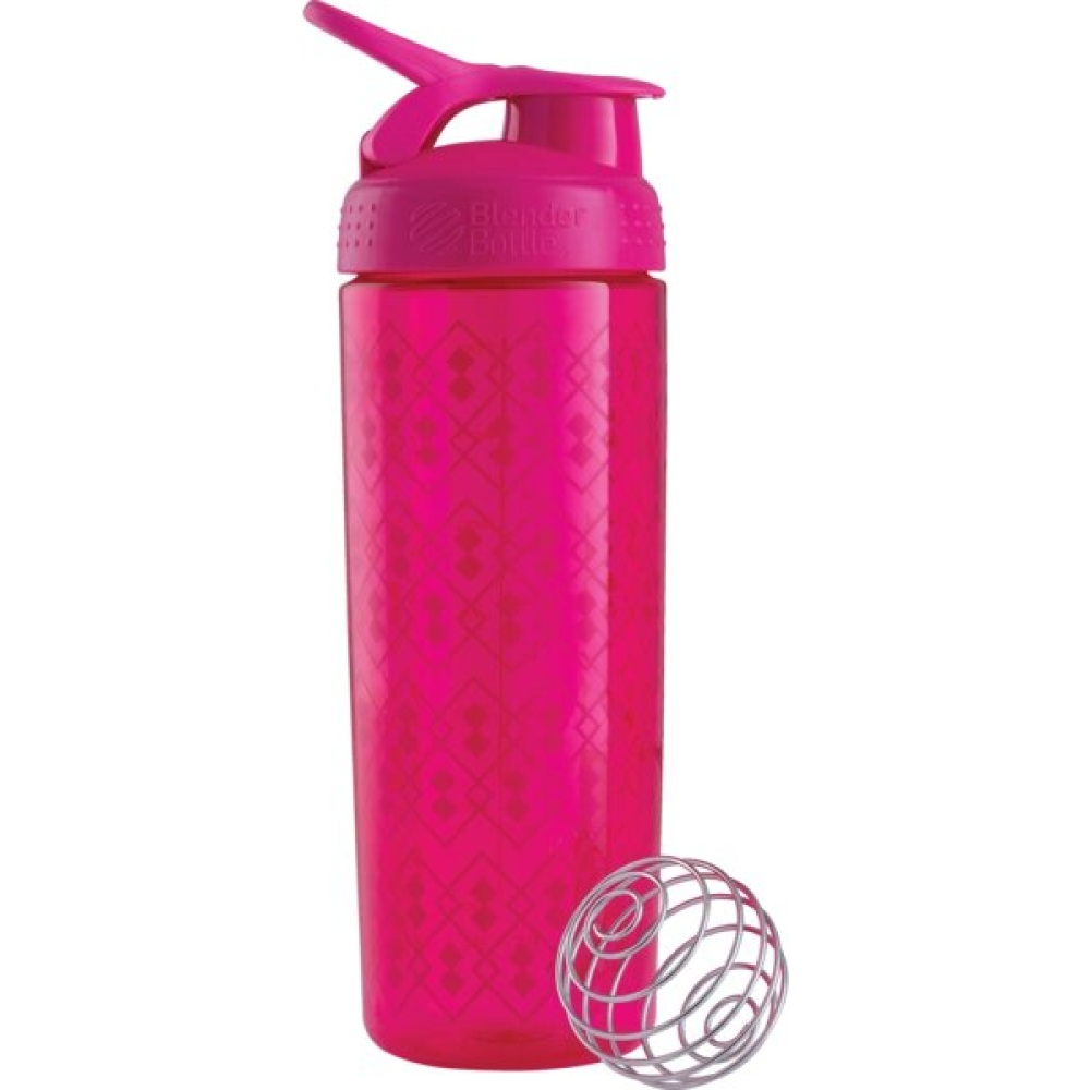 Шейкер BlenderBottle SportMixer Signature Sleek 28oz/820ml Pink Geo Lace Кам'янське - фото 1