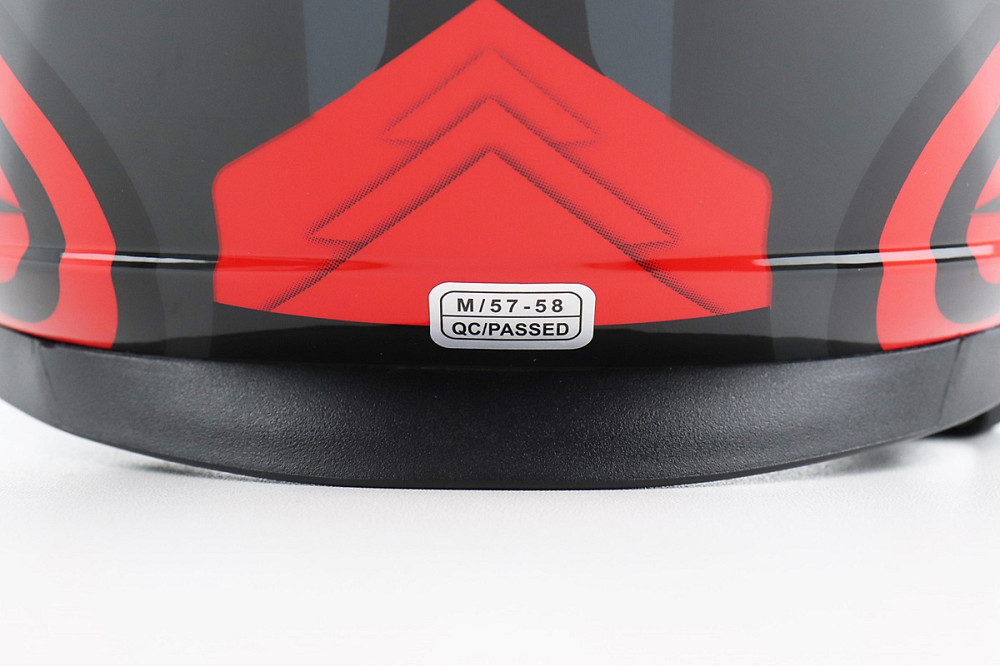 Шолом інтеграл, закритий BLD-М65 М (57-58см), ЧОРНИЙ/ЧЕРВОНО-СІРИЙ Київ - фото 7